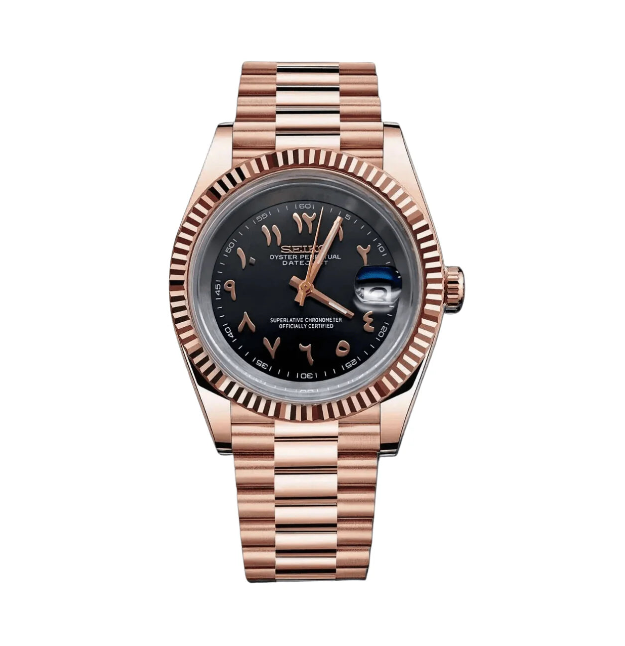 DateJust  Rose Gold W/Black Arabic